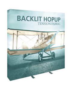 HOPUP 7.5FT BACKLIT STRAIGHT TENSION FABRIC DISPLAY KIT
